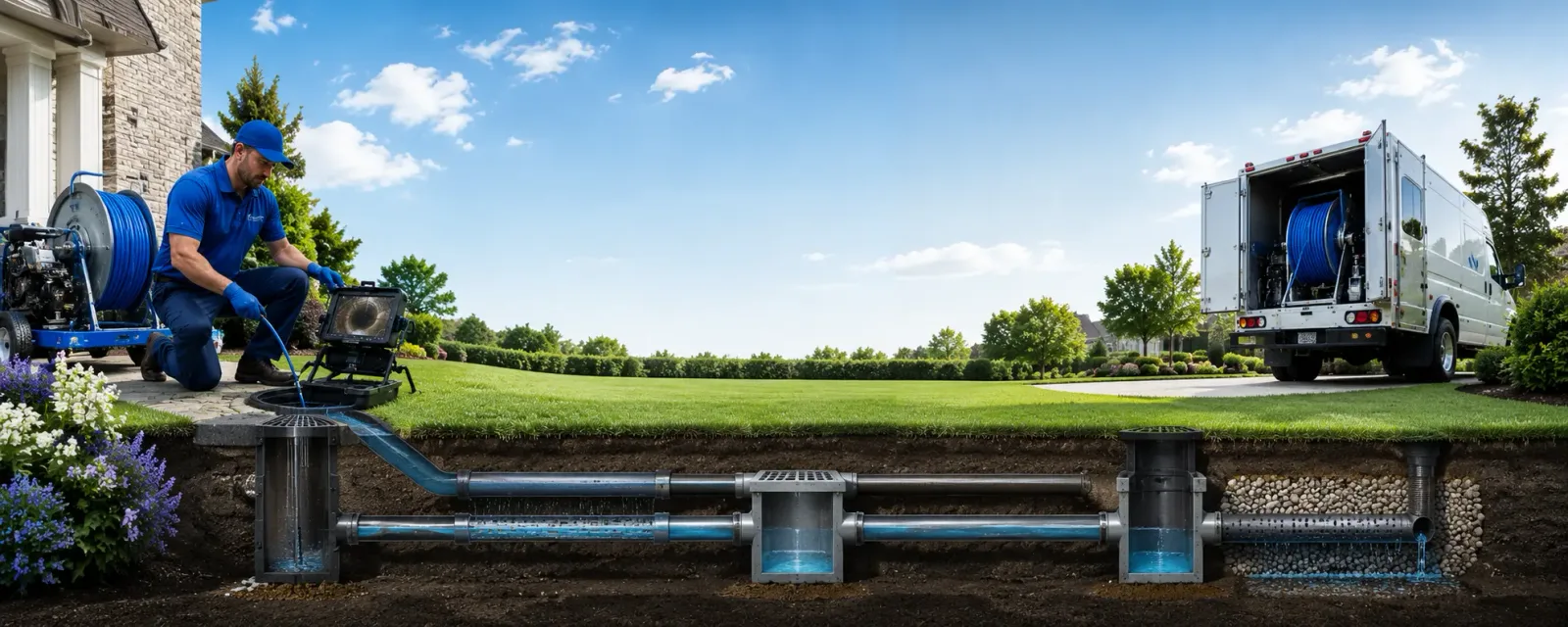 Outdoor drain cleaning information for Standish, CA